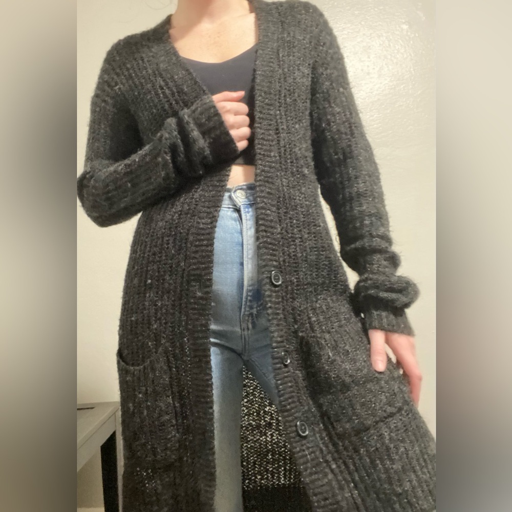 Dark grey cardigan